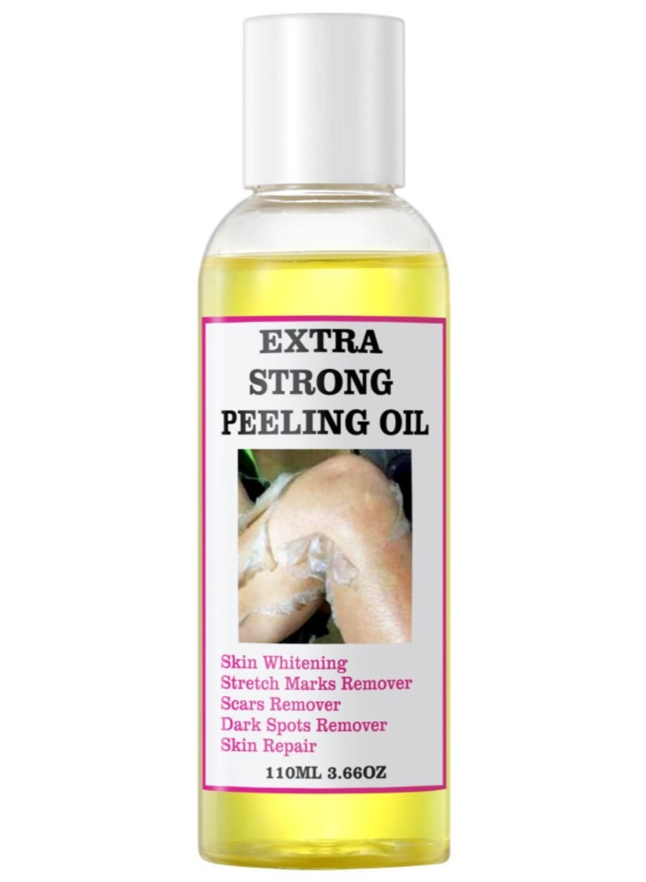 Peeling Oil for Dark Skin - Exfoliating Peeling Solution for Body, Yellow Peeling Oil with Salicylic Sodium Hyaluronate for Dark Skin, Body, Face, Dark Spots, Brightening Complexion