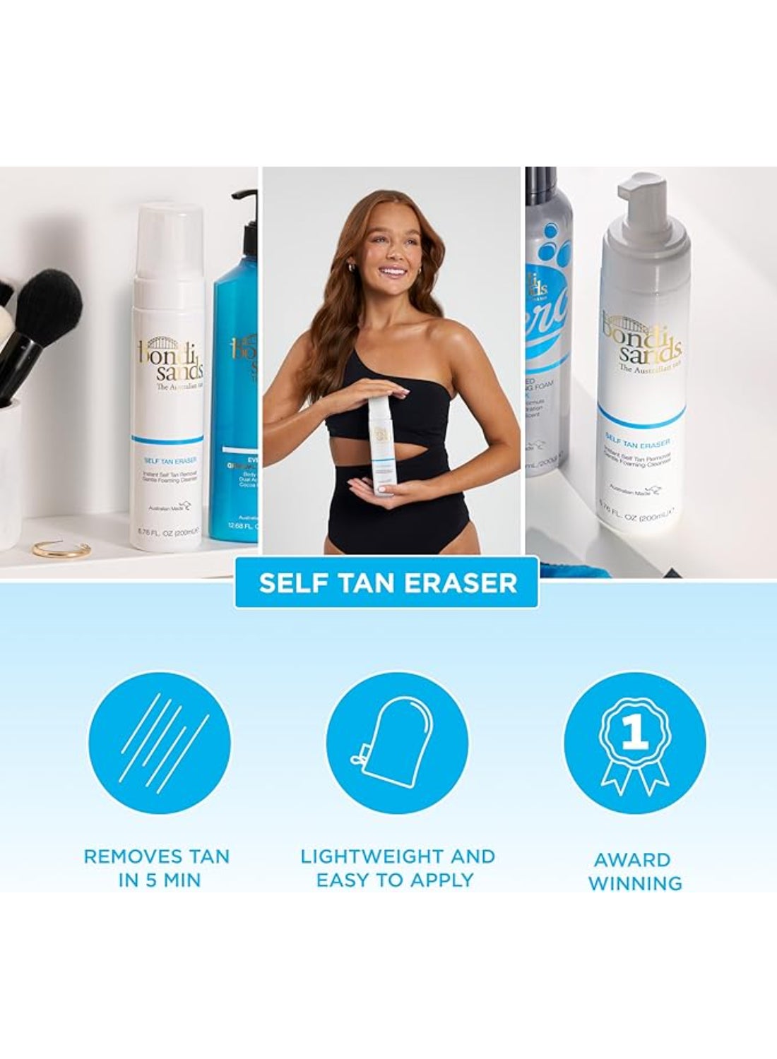 Self Tan Eraser 200ml | Exfoliating Self Tan Remover Lotion for Streak-Free Skin Reset | Removes Fake Tan Build-Up, Uneven Patches & Dark Spots | Gentle Tan-Removing Body Lotion - image 3