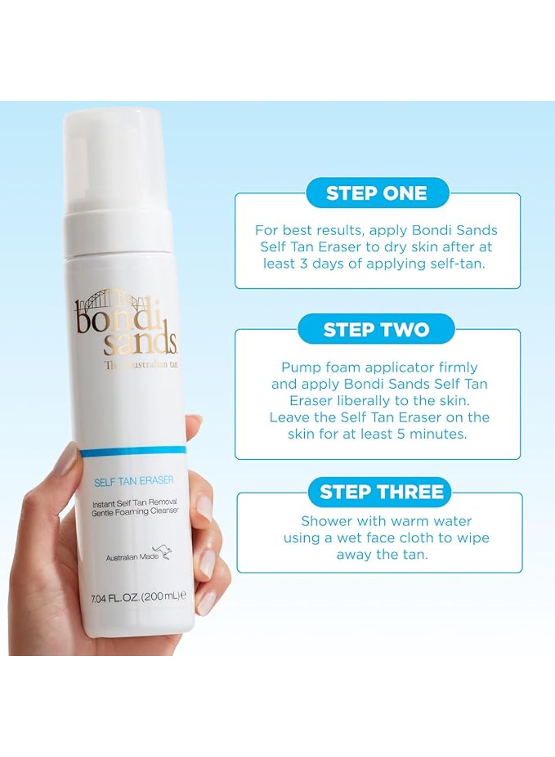 Self Tan Eraser 200ml | Exfoliating Self Tan Remover Lotion for Streak-Free Skin Reset | Removes Fake Tan Build-Up, Uneven Patches & Dark Spots | Gentle Tan-Removing Body Lotion - image 5