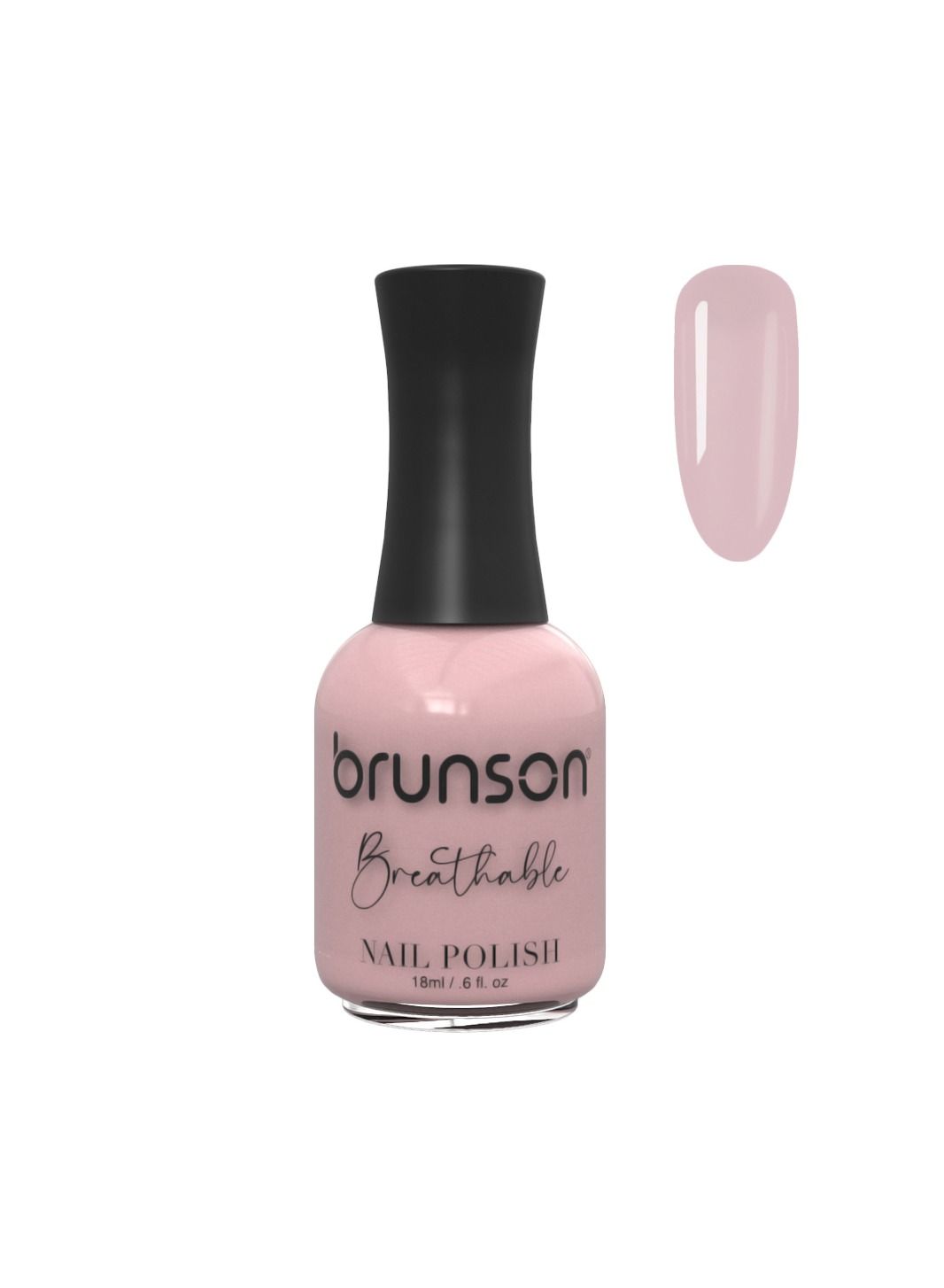Brunson Breathable Nail Polish Halal Nail Lacquer Wudu friendly Quick Dry long lasting but easy peel off Glossy Shine Water Based Nail paint 18ml