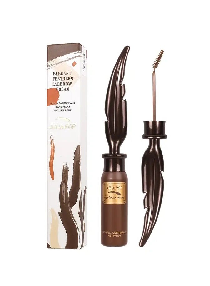 Natural Look Elegant Feathers Eyebrow Cream Humidity-Proof and Flake-Proof Brush to Fill in Eyebrows and Cover for Women 03