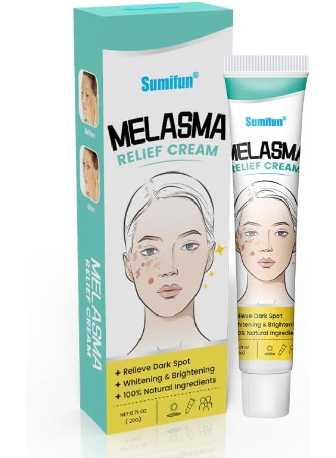 Dark Spot Corrector Melasma Cream, Intensive Whitening & Brightening Treatment, Supports Even Skin Tone, Reduces Pigmentation, Sun Damage & Acne Marks, Gentle Formula for Daily Skincare Routine