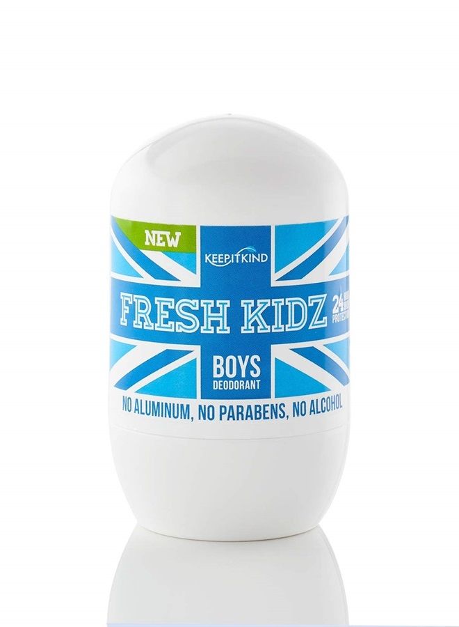 Keep it Kind Fresh Kidz Natural Roll On Deodorant 24 Hour Protection for Kids - Boys "Blue" 1.86 fl.oz.