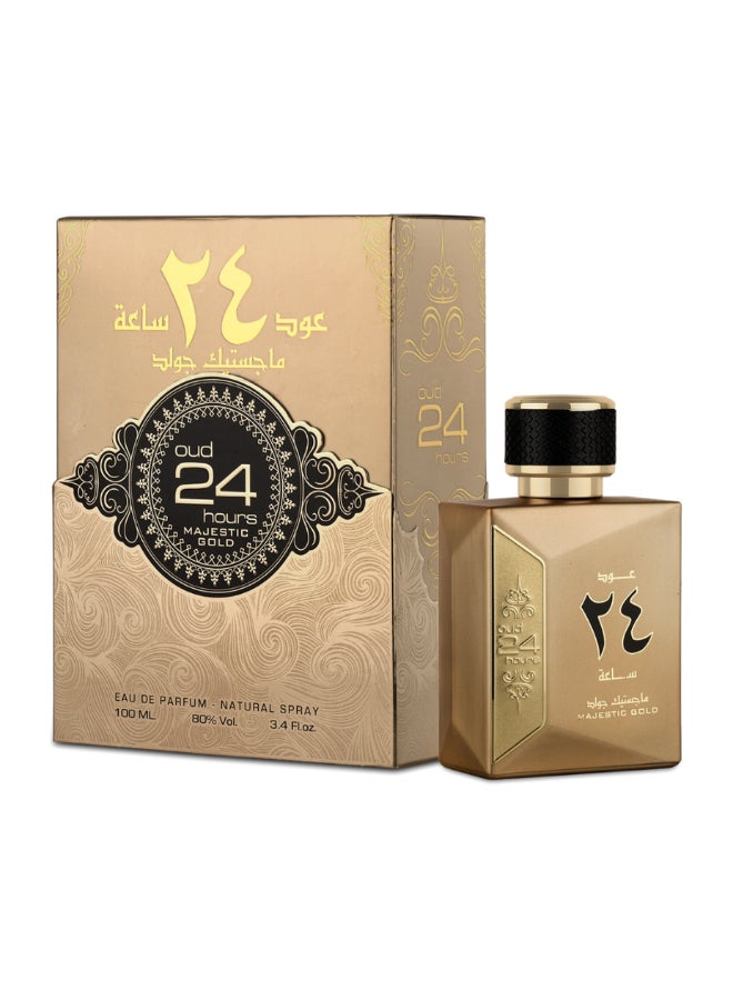 Oud 24 Hours Majestic Gold Eau De Parfum For Unisex 100 Ml - image 2
