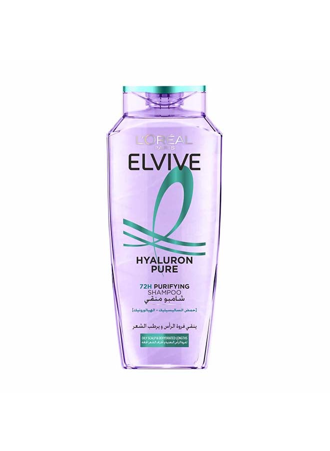 Elvive Hyaluron Pure Purifying Shampoo for Oily Roots And Dehydrated Length 400 ML