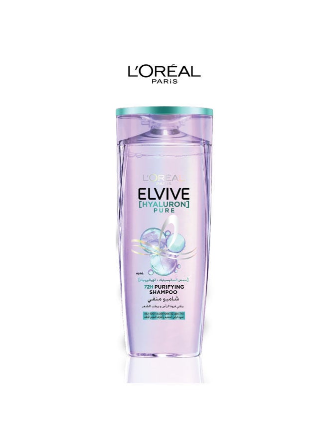 Elvive Hyaluron Pure Purifying Shampoo for Oily Roots And Dehydrated Length 400 ML