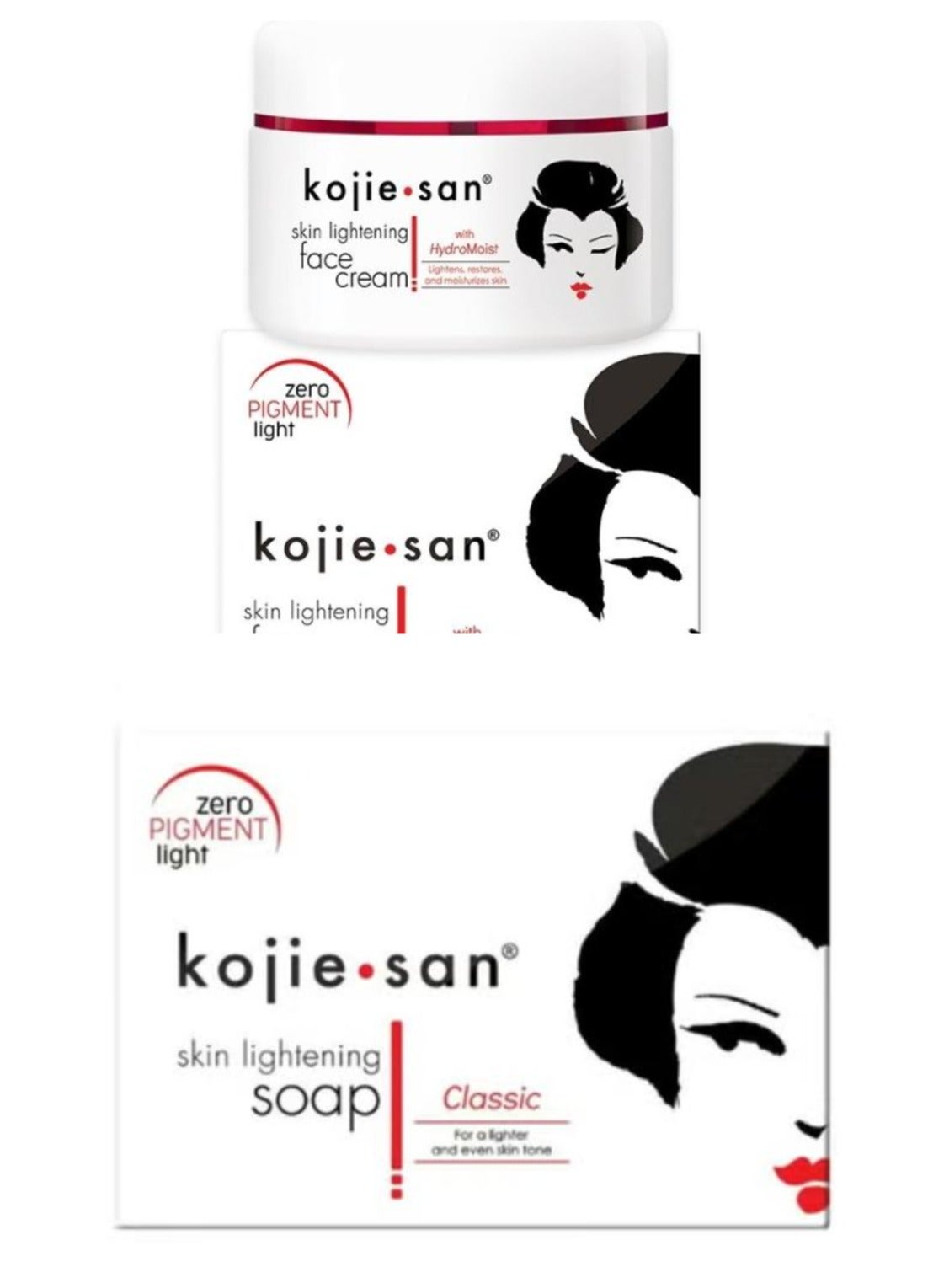 The Best Set For Lightening Face Cream With HydroMoist 30g + LIghtening Soap 65g