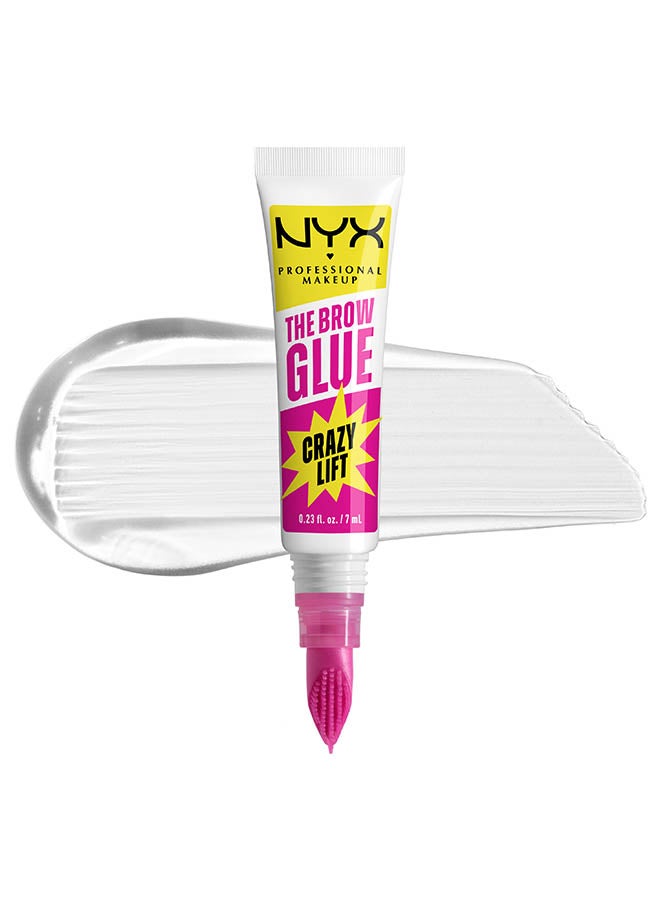 The Brow Glue Crazy Lift, Brow Lamination Gel, 24H Strong Hold, Built-In Styling Comb