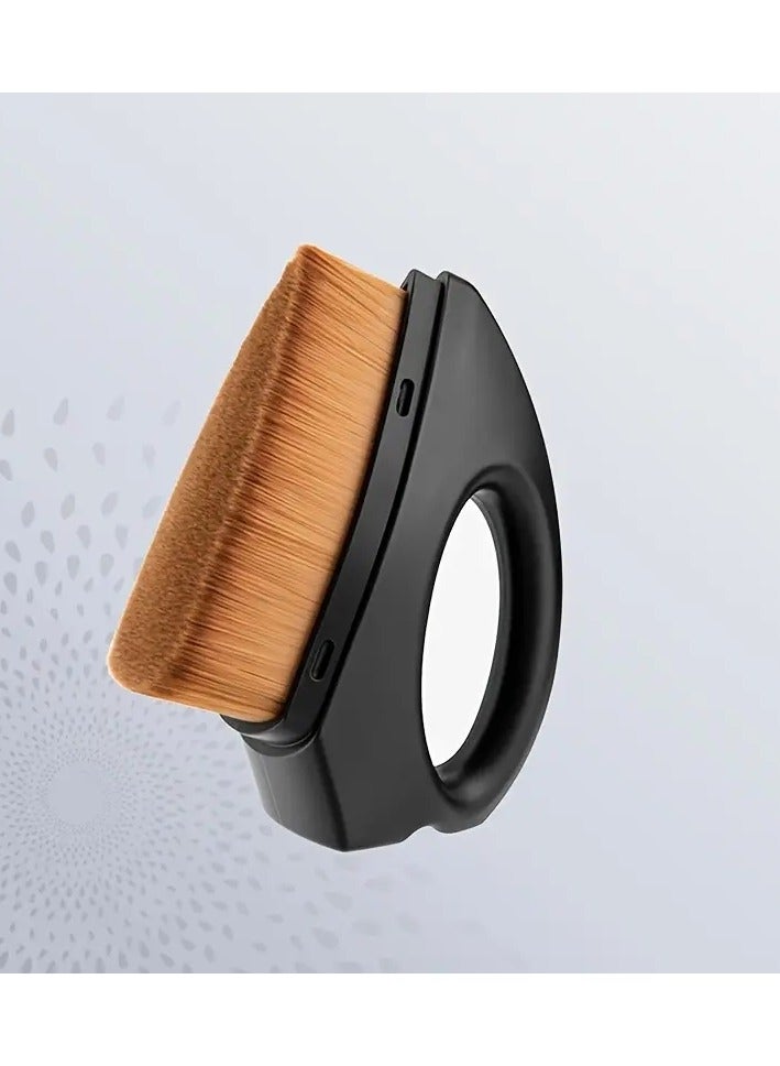 Multifunctional Foundation Brush Flawless Makeup Application Large Petal Shaped Base for Blending Liquid Cream and Powder Cosmetics