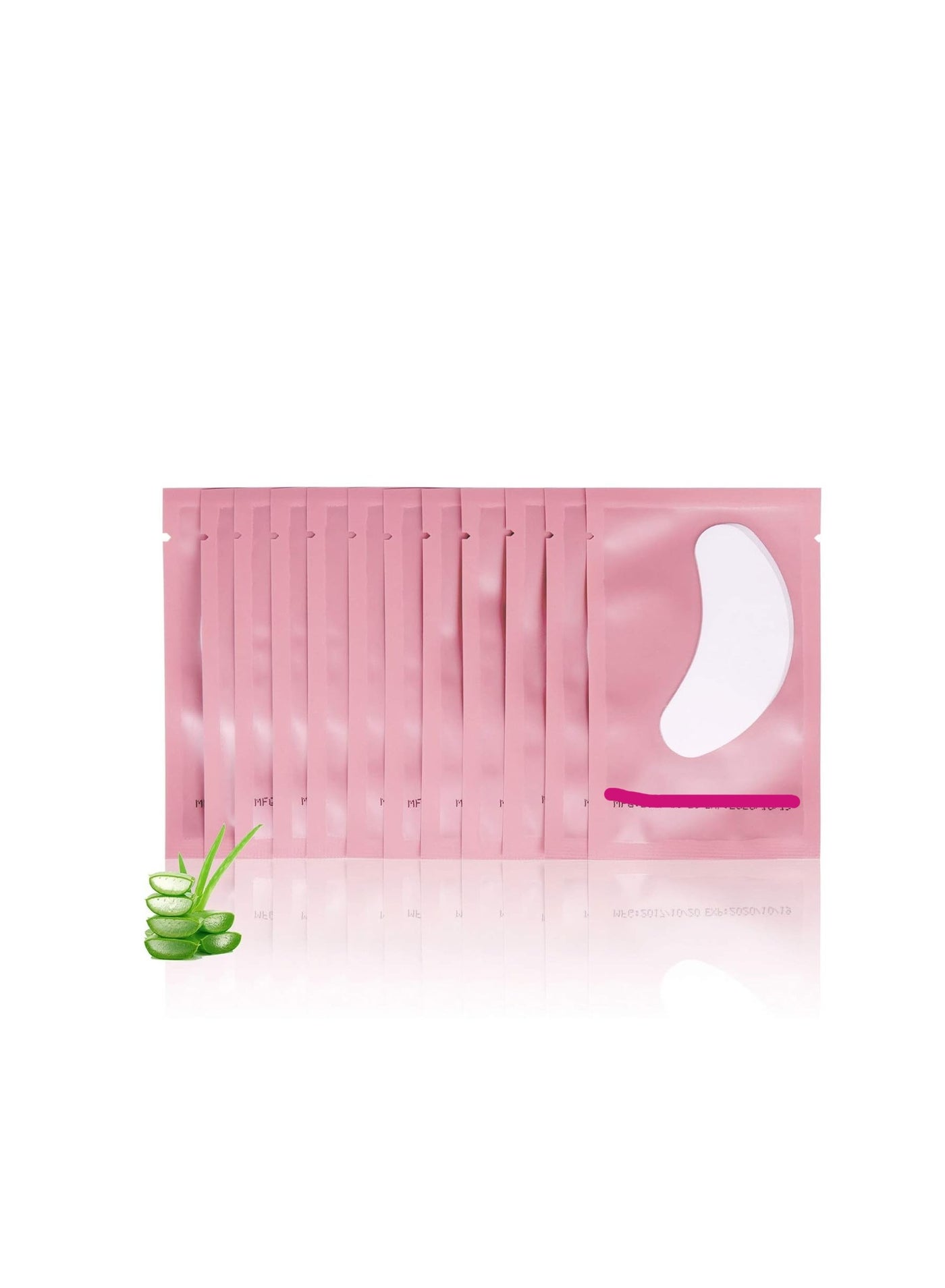 Voncasen 100 Pairs Set Gel pads for eyelash extensions, Comfy and Cool Under Eye Pads for Eyelash Extensions Eye Patches Beauty Tool
