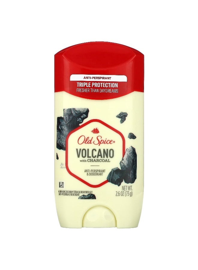 Old Spice, Anti-Perspirant & Deodorant, Volcano with Charcoal, 2.6 oz (73 g)