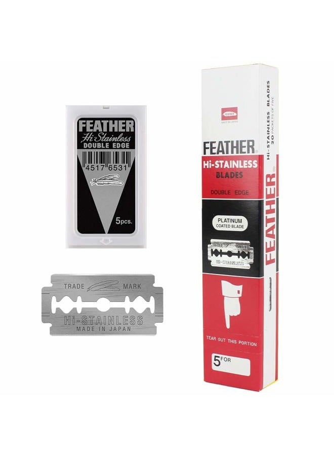 Double Edge Safety Razor Blades 100 Count