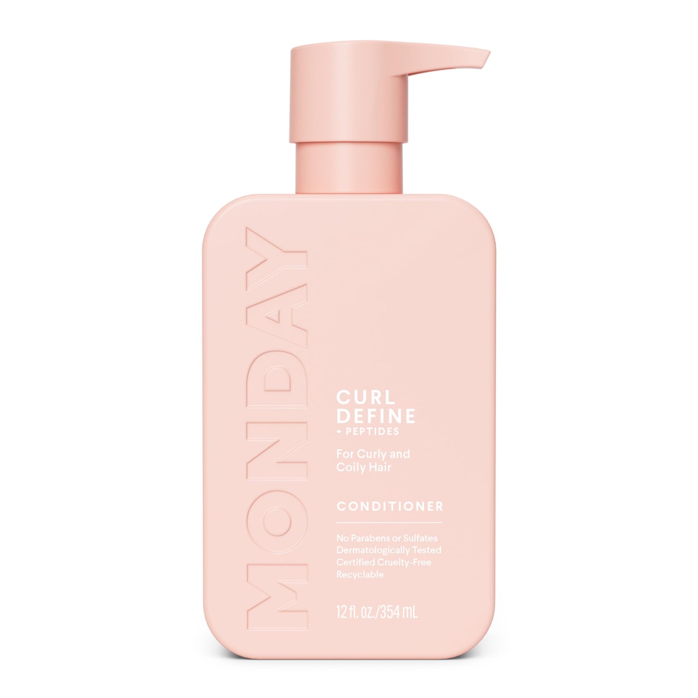 MONDAY HAIRCARE CURL DEFINE Conditioner with Peptides, Coconut Oil & Shea Butter for Curls of All Types 354 mL