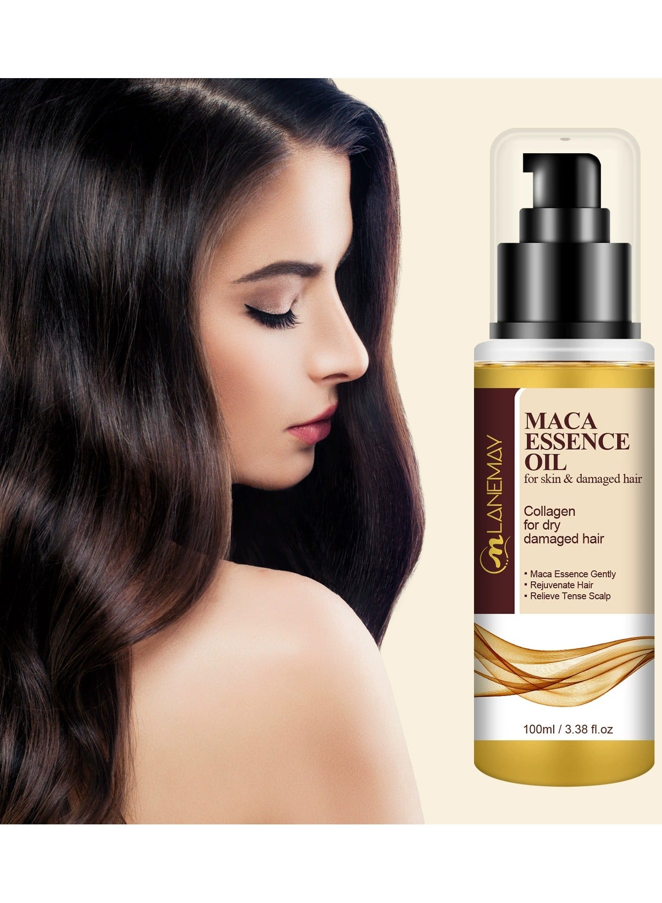 Moroccan Hair Oil Serum ‚Äì Anti-Frizz Shine-Enhancing Smoothing Perfume Hair Essence, Deep Nourishment for Dry and Damaged Hair