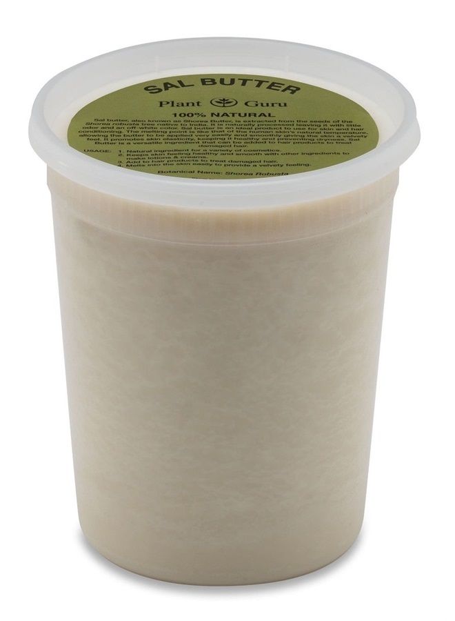 Sal Butter Shorea Seed Natural 100% Pure Raw Cold Pressed Skin Body Care (32 oz.)