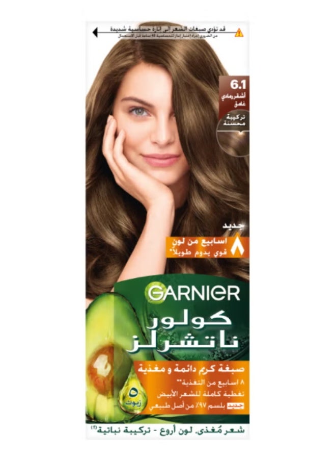 Color Naturals Nourishing Permanent Hair Color, Natural Long-Lasting Shiny Color, 6.1 - Dark Ash Blonde