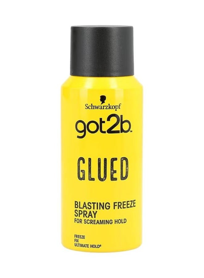got2b Glued Blasting Freeze Spray Strong Hold Hairspray for Up to 72 Hours Silicone Free 100 ml