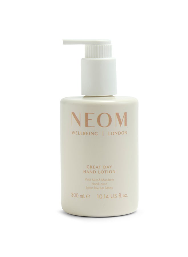 Great Day Hand Lotion 300ml – Lightweight Hydrating Hand Lotion with Essential Oils for Soft, Non-Greasy Hands