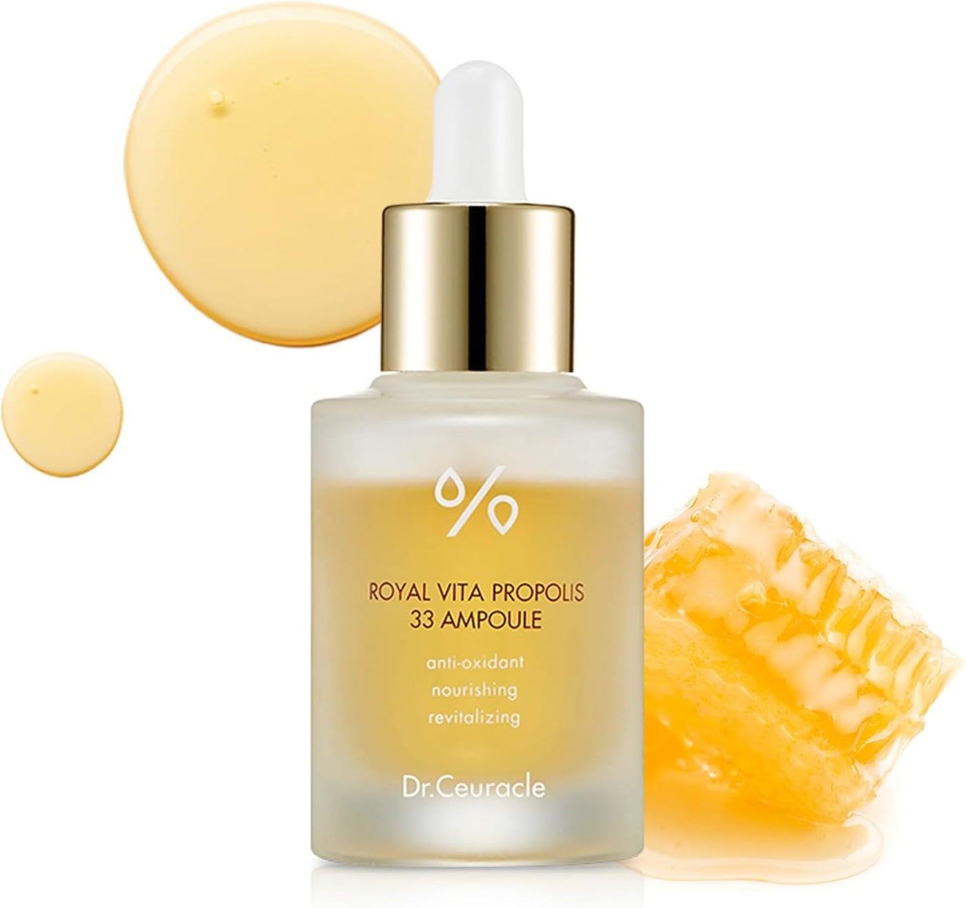 Dr. Ceuracle Royal Vita Propolis 33 Ampoule - Nourishing Honey Essence with Royal Jelly Extract and Panthenol