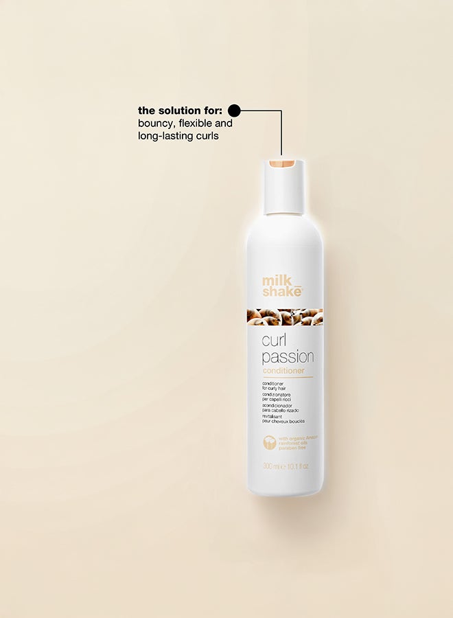 Curl Passion Conditioner with Organic Pracaxi & Babassu Oils – Paraben-Free Conditioner for Curly Hair – Hydrating, Anti-Frizz, Softening & Defining Formula with Quinoa & Milk Proteins for Bouncy, Long-Lasting Curls, 300ml - image 2