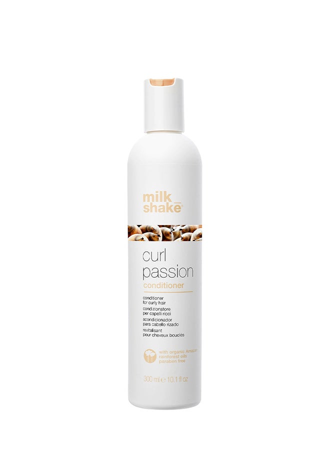 Curl Passion Conditioner with Organic Pracaxi & Babassu Oils – Paraben-Free Conditioner for Curly Hair – Hydrating, Anti-Frizz, Softening & Defining Formula with Quinoa & Milk Proteins for Bouncy, Long-Lasting Curls, 300ml