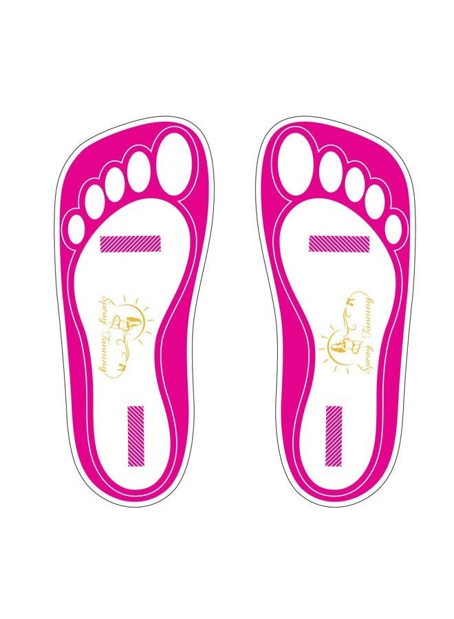 25Pairs(50Feets) Disposable Stick Spray Tanning Feet Pads Perfect for preventing spray tan solution,Deluxe & Hygienic Spray Tan Feet Pads-Ideal for Salons and Spas or Home,Easy to Apply