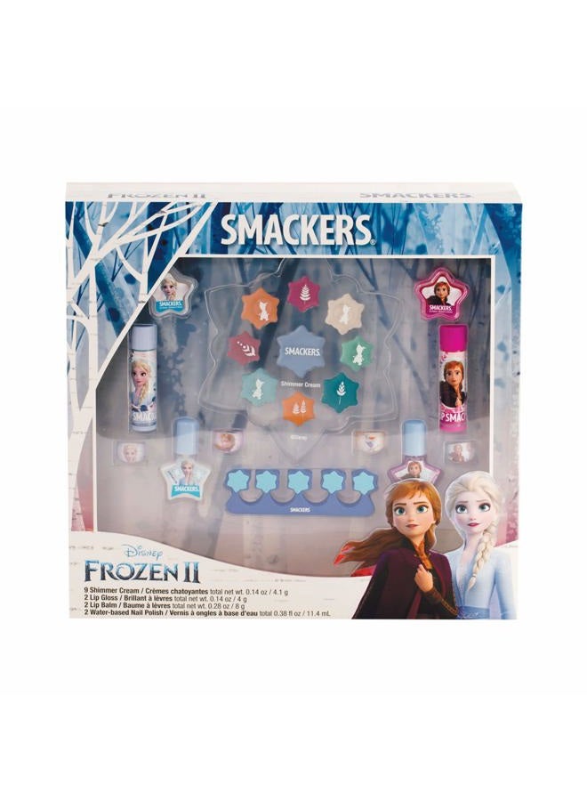 Disney Frozen II Color Makeup Set For Girls, Shimmer Cream, Lip Gloss, Lip Balm, Nail Polish
