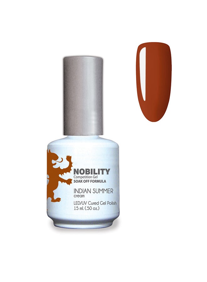 Gel Nail Polish 15 ml, Long Lasting, Chip Resistant, Requires Drying Under UV Led Lamp Indian Summer Nbgp93