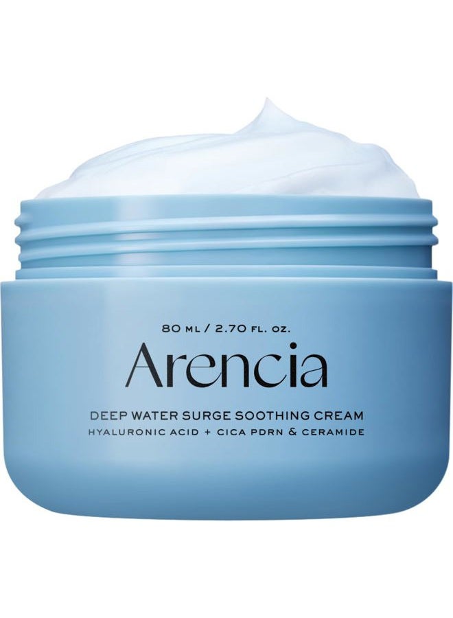 Deep Water Surge Soothing Cream, 2.70 fl oz, with Hyaluronic Acid, Cica PDRN and Ceramide