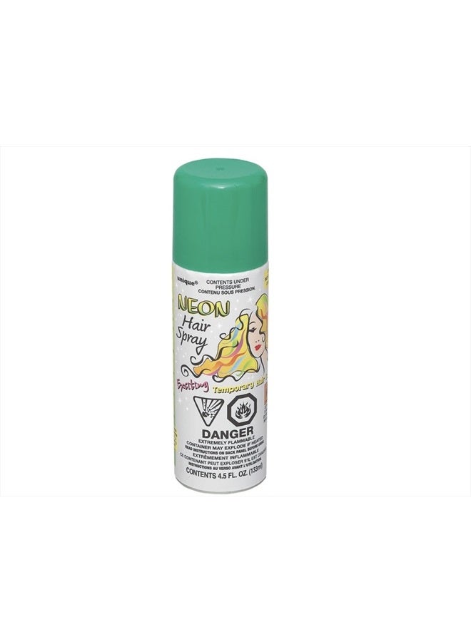 Temporary Neon Color Hair Spray, 4.5 Oz, Green