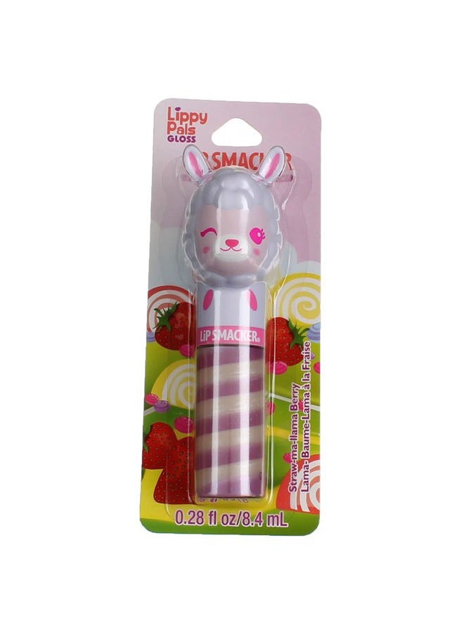 Lippy Pals Swirls Llama, Flavored Moisturizing & Smoothing Soft Shine Lip Balm, Hydrating & Protecting Fun Tasty Glossy Finish, Cruelty-Free & Vegan - Straw-Ma-Llama Berry
