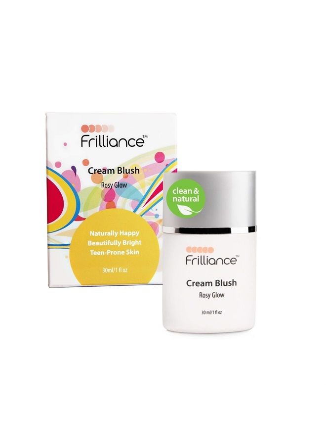 Hydrating Cream Blush, Sheer Rosy Glow Tint, Cruelty Free Hypoallergenic for Teens of All Skin Types, 30 ml / 1 fl oz