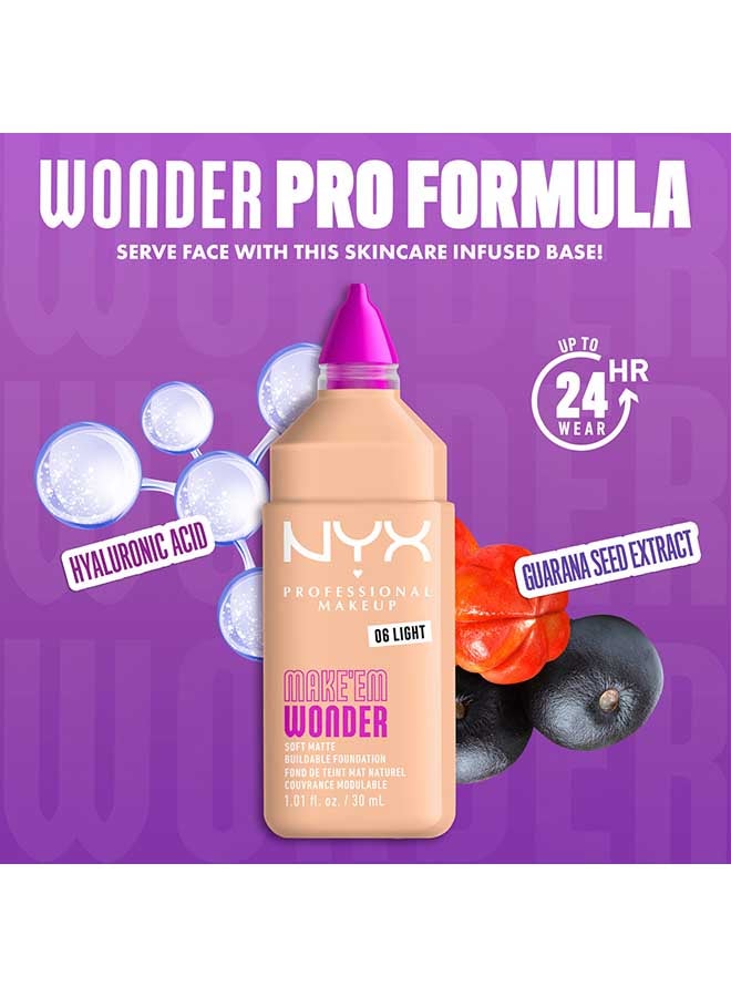 Make 'EM Wonder, 24H Soft Matte Foundation, Undetectable  Finish, Light - image 4