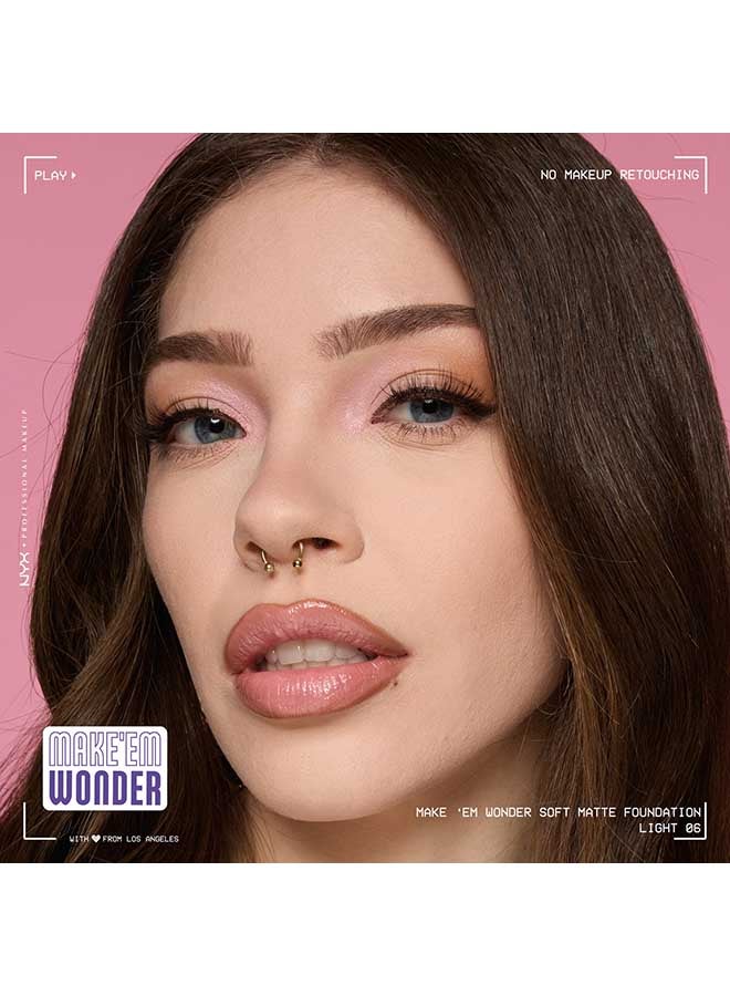 Make 'EM Wonder, 24H Soft Matte Foundation, Undetectable  Finish, Light - image 6