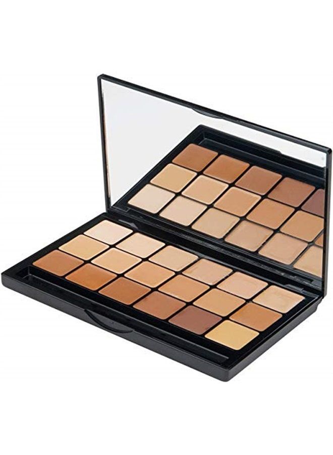 Glamour Crème Ultra HD Foundation Super Palettes - Foundation Palette, Contour Makeup, Foundation for Professional Makeup Kit, Face Makeup for Full Coverage - Warm Color