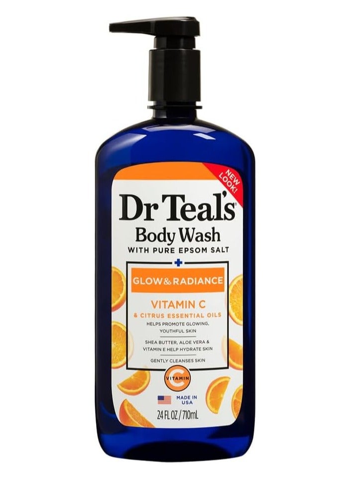 Epsom Salt Body Wash Vitamin C and Citrus Oils 710ml