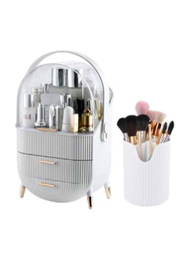 Makeup Organizer Cosmetic Storage with Brush Holder