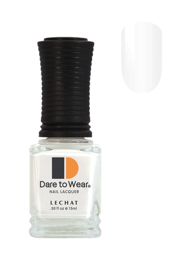 Nail Polish Super Shine Long Wear Lacquer Quick Drying Nail Color Resists Chips Fading Lasts Up To 3 Weeks Precise Application In One Stroke Nail Paint Flawless White Dw07