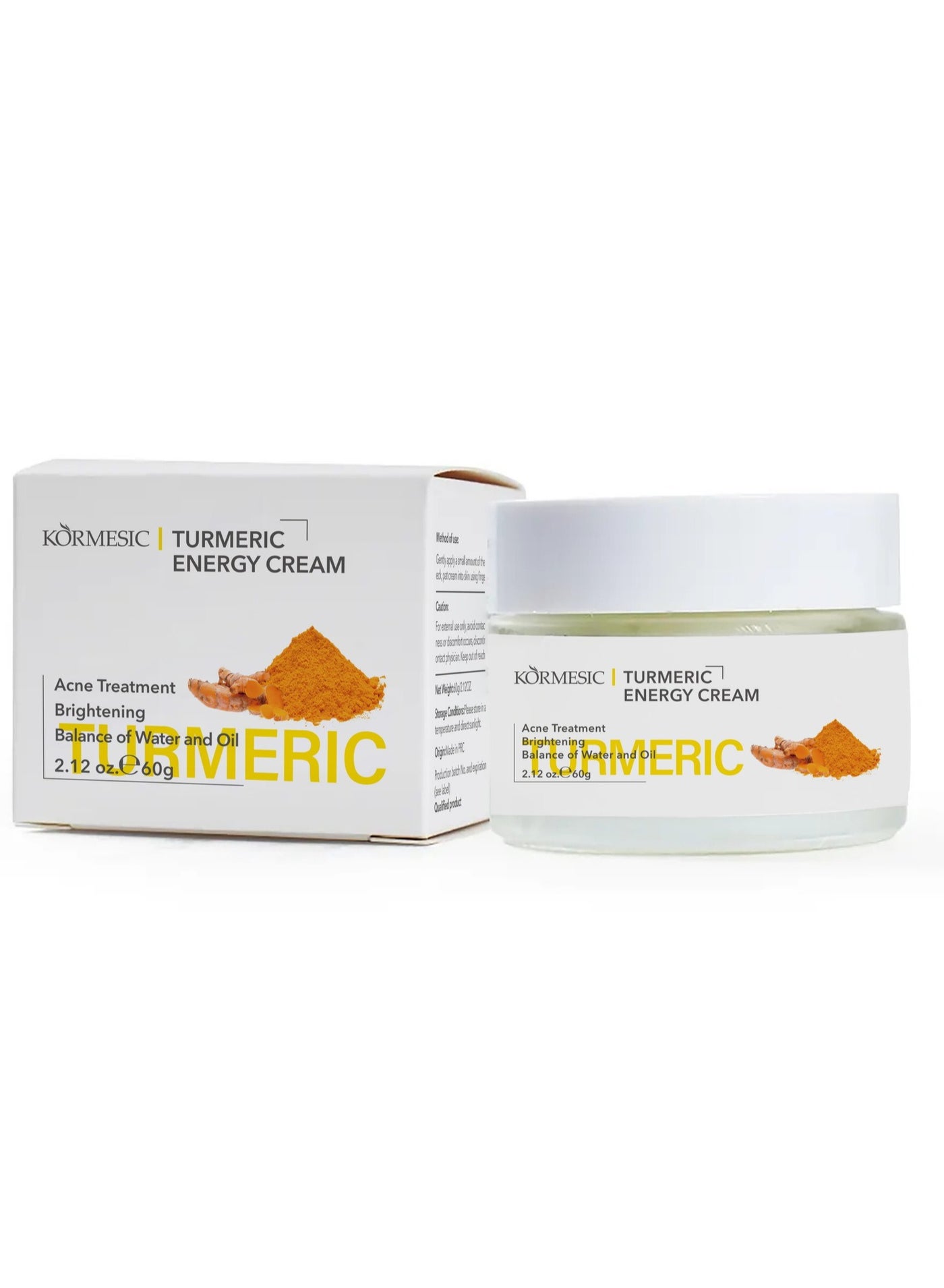 Turmeric Energy Cream 60g | Brighten Skin Tone, Antioxidant, Deep Nourishment