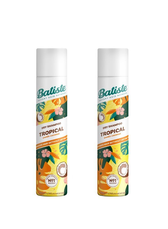 Dry Shampoo Tropical 200ml Twin Pack