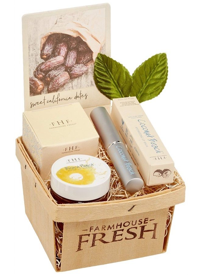 Beach Lip Basket, Coconut Pineapple, 2 Count