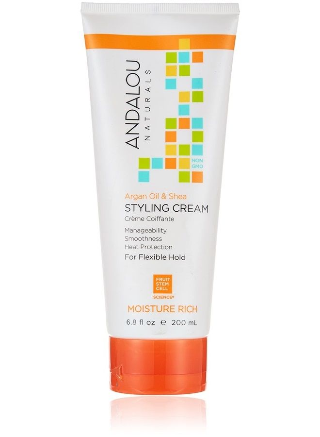 Styling Cream Ounces, Argan Oil & Shea, 6.8 Fl Oz
