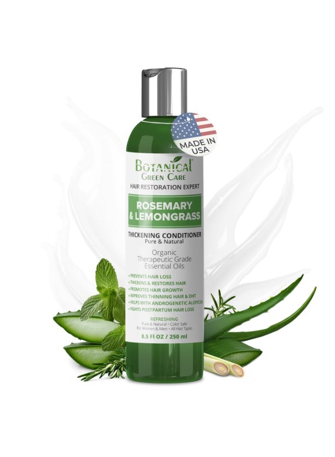Rosemary & Lemongrass Conditioner for Thinning Hair, Thickening Product for Women and Men, Hair Growth