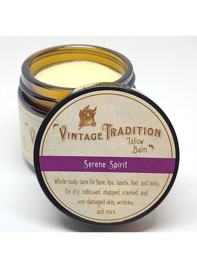 Beef Tallow All Purpose Balm – Healing, Hydrating Fragrant Forest Skin Care Salve Replaces Body Lotion, Hand Cream, More – Essential Oil, Olive Oil, and Grass-Fed Tallow, 2 fl oz