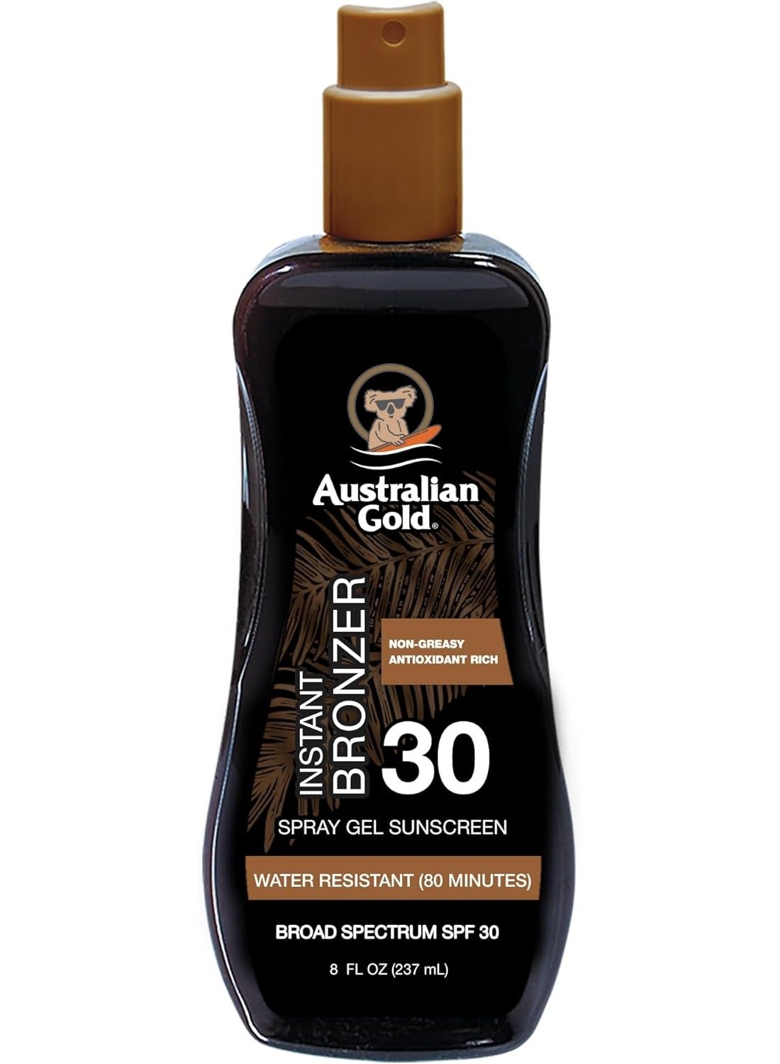 Spray Gel Sunscreen with Instant Bronzer SPF 30, 8 fl. oz