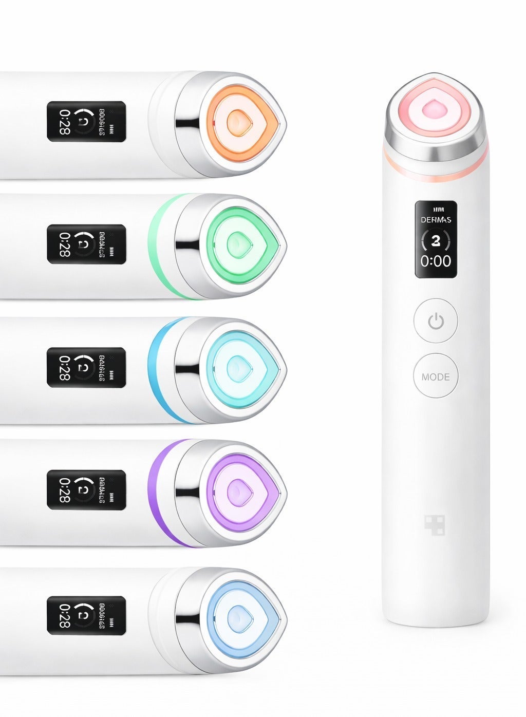 Age-R Booster Pro White | 6-in-1 Real Glass Glow Beauty Massager | Looking Glass Skin | Korean Skin Care