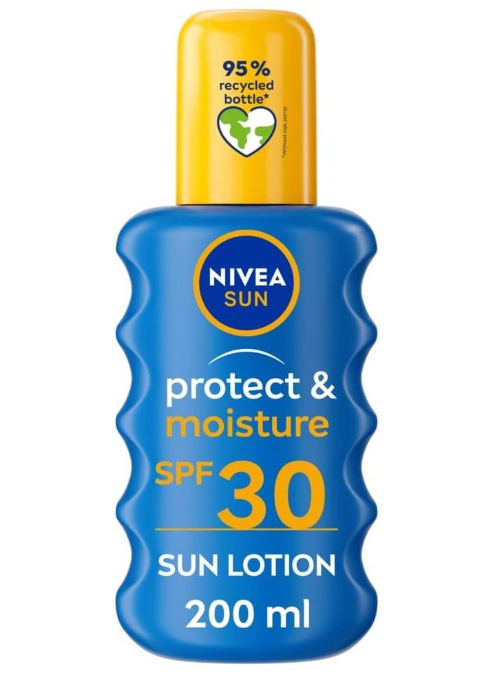 Nivea Sun SPF 30 High Protect & Moisture Moisturizing Sun Spray, 200 ml