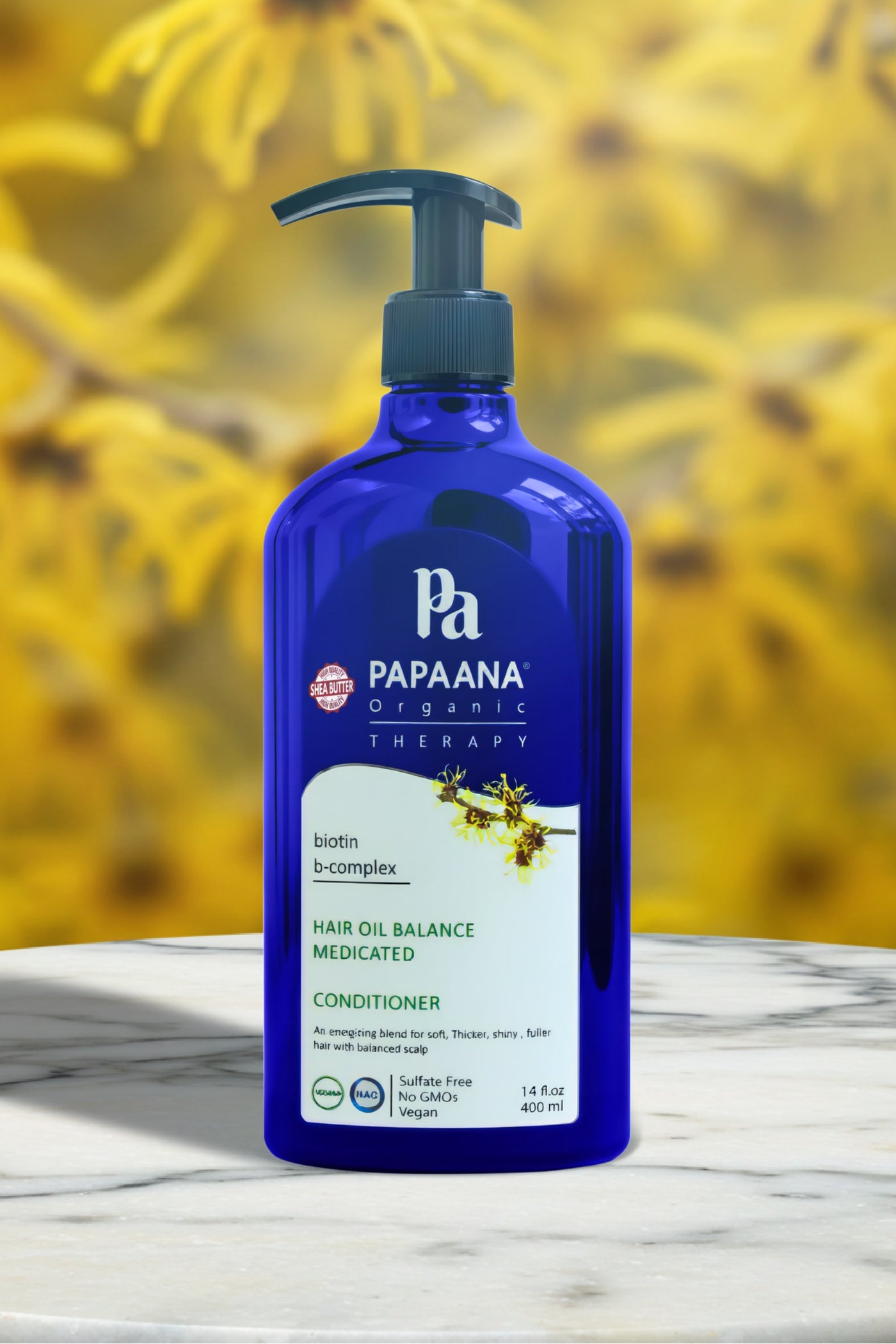 Hair Oil Balance Medicated Conditioner with Shea Butter – 400ml, Soft, Thicker, Shiny & Fuller Hair with Shea Butter