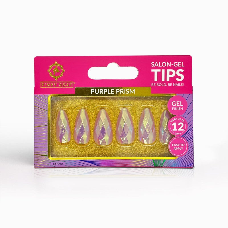 Salon Gel Tips Purple Prism