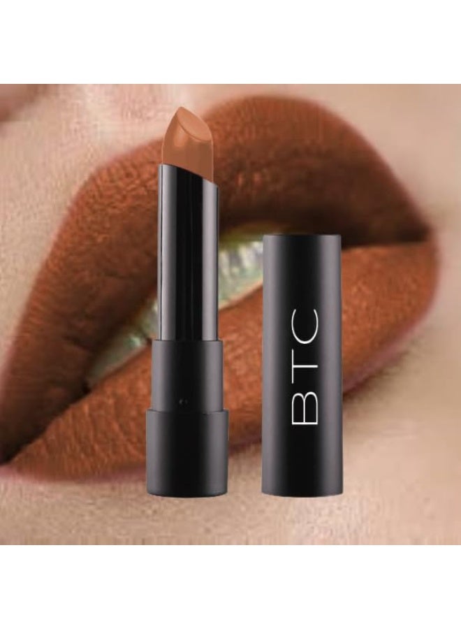 By The Clique Mocha Latte Premium Natural Brown Nude Lipstick | Beautiful Satin Finish